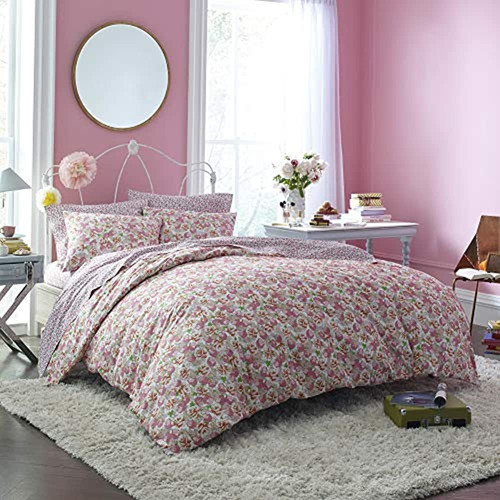 Juego De Edredón De 100 % Algodón Con Estampado Floral Lady 0