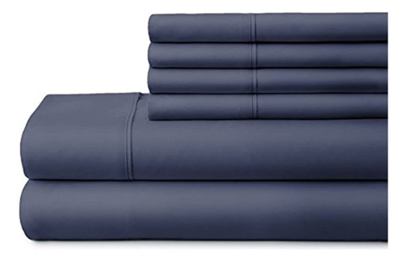Ienjoy Home Juego De Sábanas De 6 Piezas, Twin Xl, Azul Mari 1 Ienjoy Home Juego De Sábanas De 6 Piezas, Twin Xl, Azul Mari 1