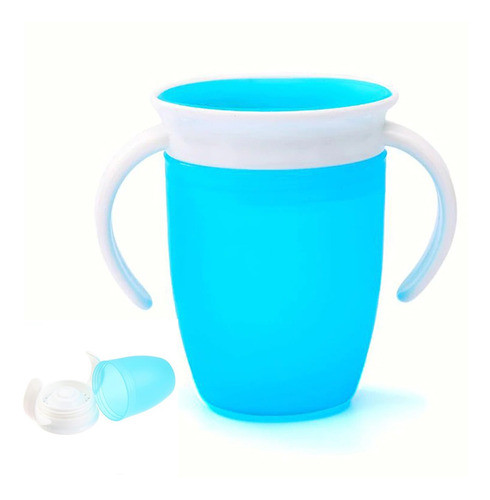 Copo Treinamento Impermeavel 360 Bebe Criança Alça Caneca 0