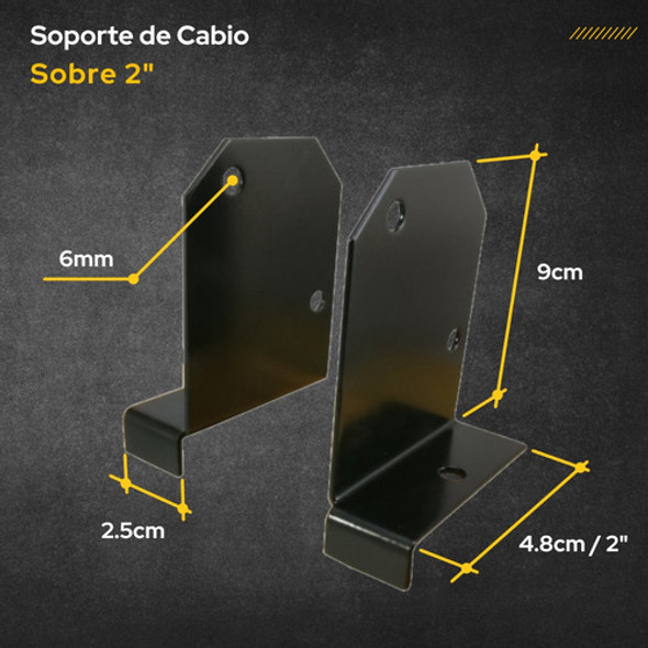 Soporte Para Tirante De Galeria Inclinado 2x4 2x5 2x6 Cabio 1