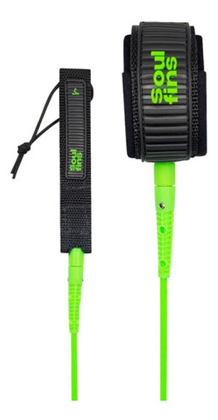 Leash Big Wave Soulfins 7'/7mm Verde - Duplo Girador 0