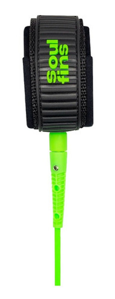 Leash Big Wave Soulfins 7'/7mm Verde - Duplo Girador 1
