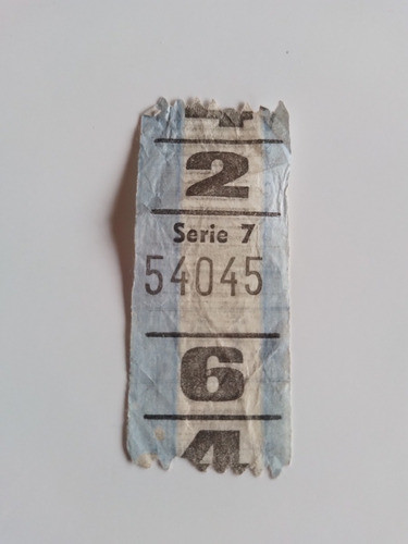 Boleto Colectivo Capicua 54045 Serie 7 0