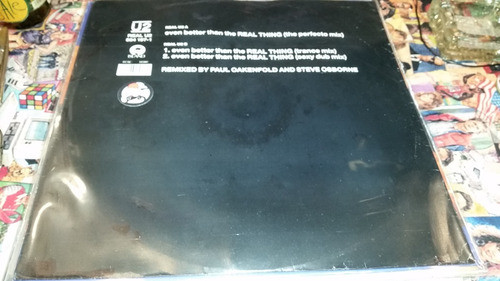 U2 Even Better Than The Real Thing Vinilo Maxi Uk Limited 92 0