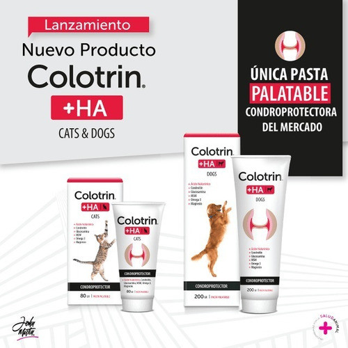 Colotrin + Ha Dogs 200 Grs, Pasta Regenerador Osteoarticular 0
