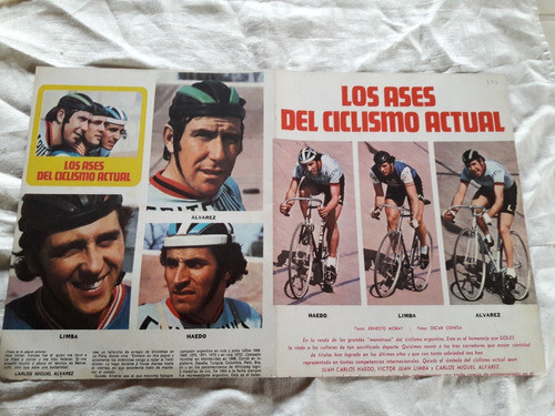 Poster Revista Goles Los Ases Del Ciclismo Haedo Limba Alvar 1