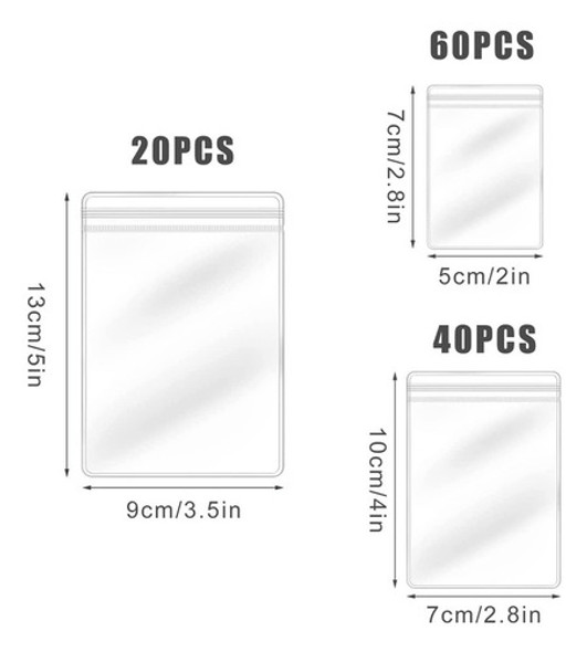 Kit Organizador Portátil Ziplock Embal 120 Bolsas 1 Kit Organizador Portátil Ziplock Embal 120 Bolsas 1