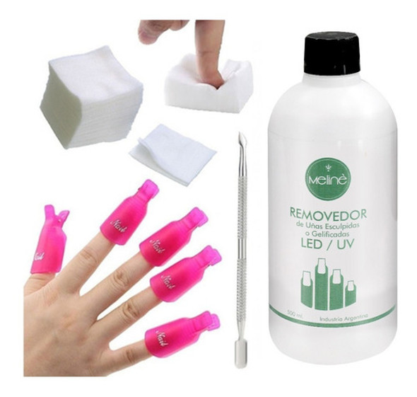 Kit Removedor Uv Broches Wipes Quita Esmalte Semi Permanente 0