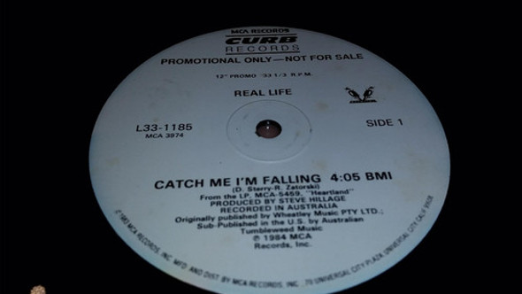 Real Life Catch Me Im Falling Vinilo Maxi Usa Promo 1984 0