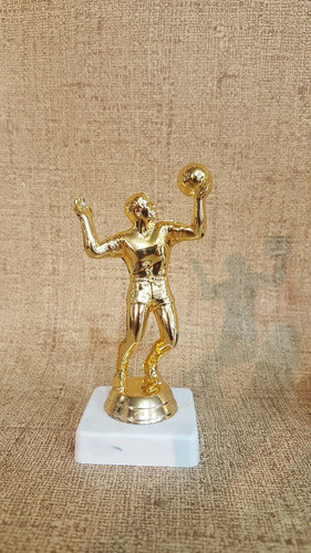 Set X3 Trofeo Plástico Voley Masculino 10,5cm Base Baja 1