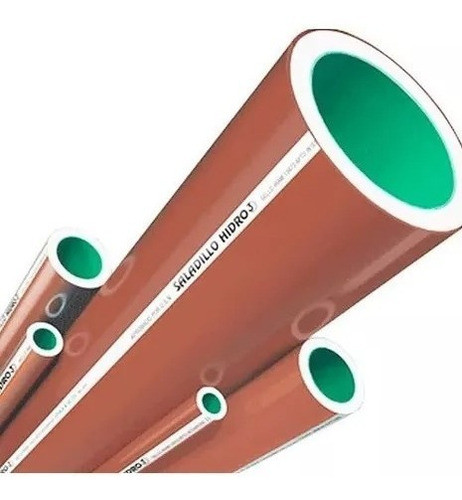 Caño Tubo Agua De 1 X 6 Mts Saladillo Hidro 3 Rosca Fusión 0