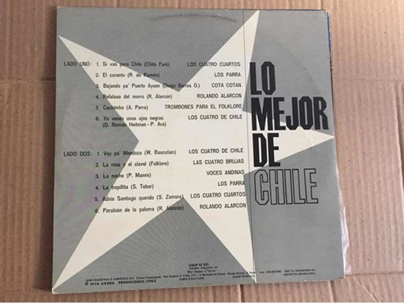 Lo Mejor De Chile - Lp - 1974 1 Lo Mejor De Chile - Lp - 1974 1