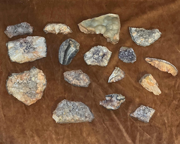 Lote De 16 Amatistas Piedra Amatista Precio X Todas 0