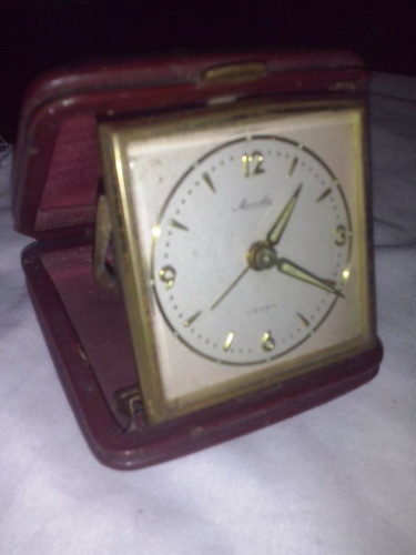 Reloj Aleman Mauthe  A Cuerda Funciona  En Su Estuche 0