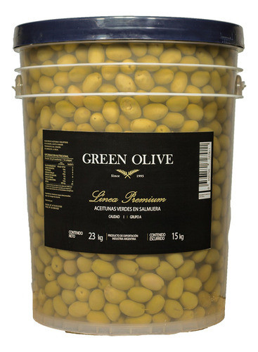 Aceitunas Verdes N° 000 X 15 Kg. Esc. Balde 0