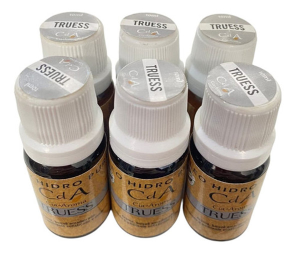 Kit 6 Óleo Hidrossolúvel Truess Puro Umidificadores 10ml 0