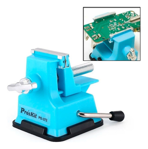 Mini Morsa De Sujeción Con Sopapa Para Reparación Proskit 0