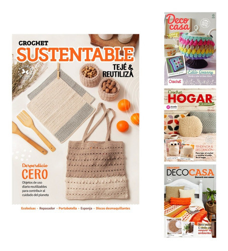 Revistas Tejidos Crochet Deco Hogar Pack X4 - Arcadia 0