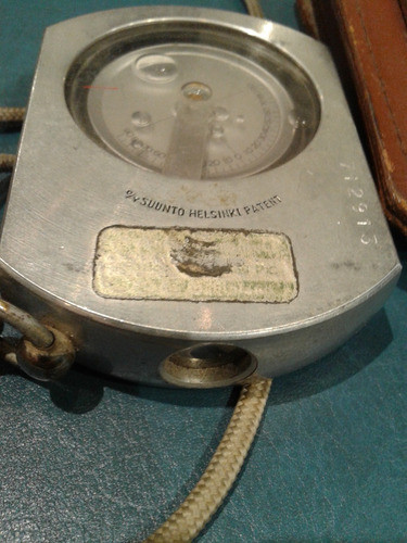 Antiguo Instrumento Topografico Clinometro Suunto Helsinki 1