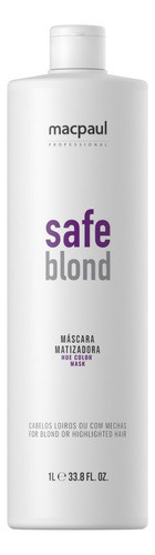Máscara Matizador E Hidratante Macpaul Safe Blond 1000gr 0