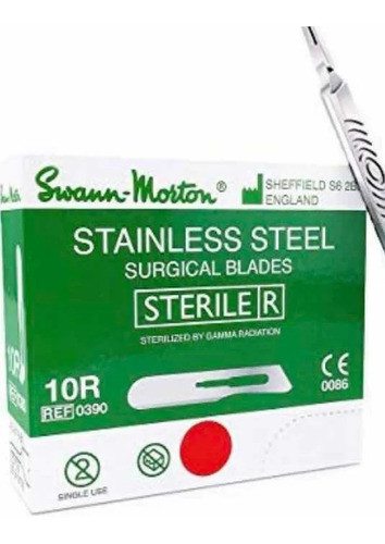 Hoja Bisturí Swann Morton 10r (10 Unidades) Dermaplaning 0