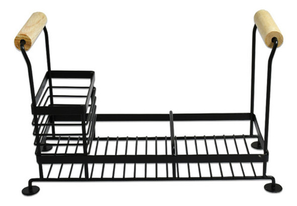 Escurridor Organizador Metalico Negro Lh-3685 1