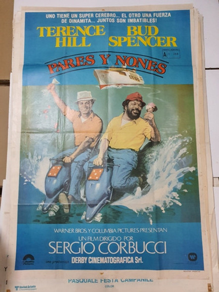 Afiche Cine Original-pares Y Nones-t.hill-bud Spencer-1744 0