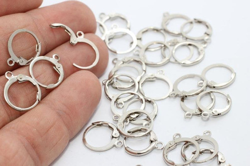 Gancho Para Aros De Seguridad En  Acero Quirurgico 5 Pares 0