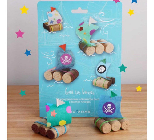 Kit Para Crear Barcos De Corcho Juguete - Olivetta 1