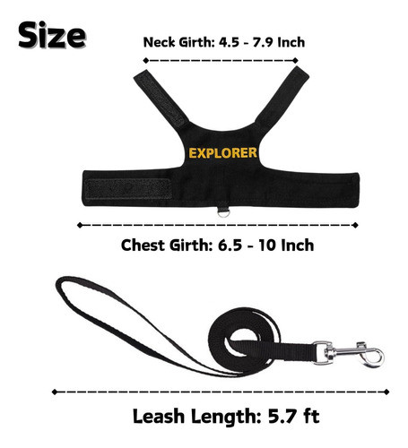 Arnés Ajustable Para Dragón Barbudo, Tamaño Pequeño 1