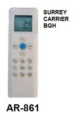 Control Remoto Para Aire Acondicionado Surrey Carrier Bgh 1