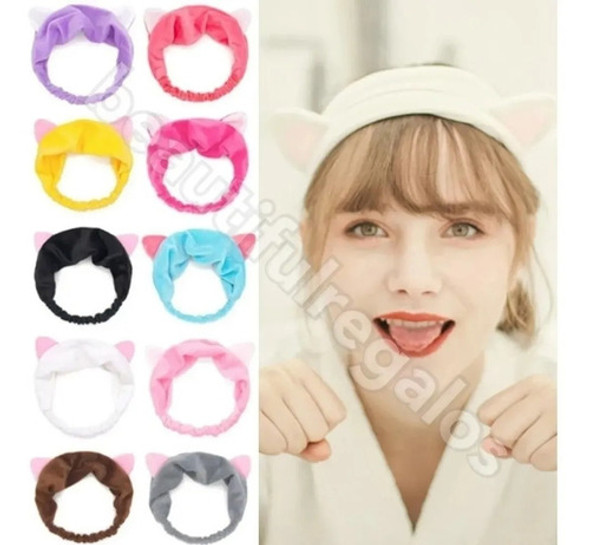 Vincha Maquillajex3, Limpieza Facial,terciopelo,cosmetologia 1