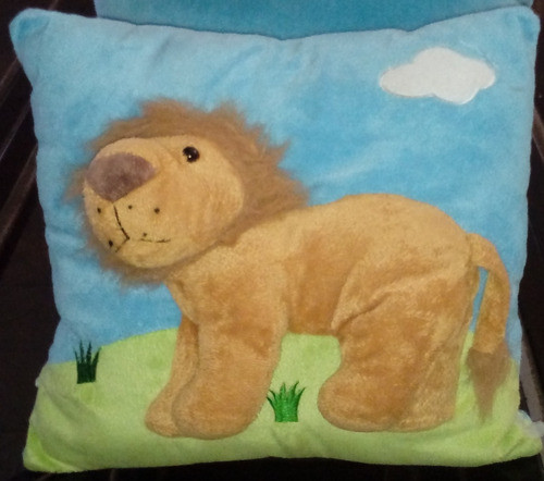 Tres Almohadones Infantiles De Animalitos C/ Relieve.ee.uu 1