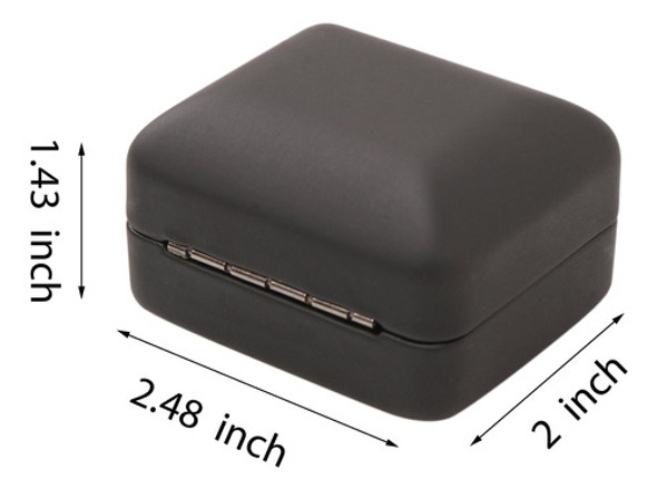 Joyero De Tamaño Mini Con Luz Led - Negro 1