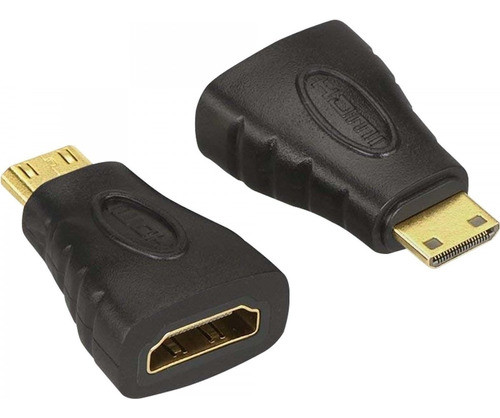 Adaptador Hdmi Hembra A Mini Hdmi Macho V1.4 Dorado 0