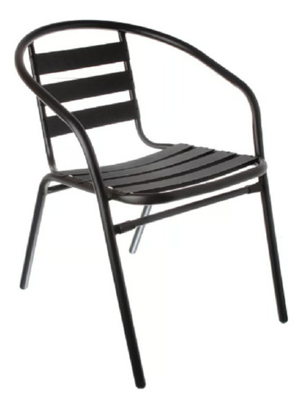 Silla Aluminio Negra 0