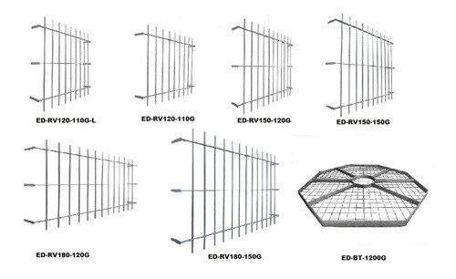 Reja Ventana De 1.00x0.90mt Para Pintar Ed-rv1000-900hn 1