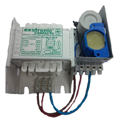 Balasto Interior P/mercurio Halogenado 250w Fpc E.austral 0