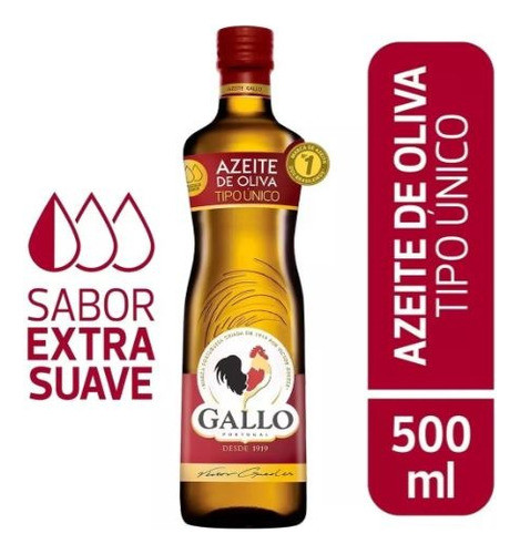 Kit C/3 Azeite De Oliva Tipo Único Português Gallo 500ml 1