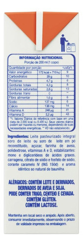 Bebida Lactea Com Aveia Lider 200ml - Kit Com 6 1