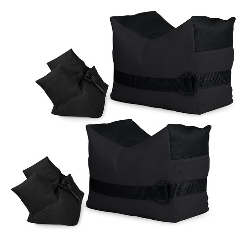 Juego De 2 Bolsas De Descanso Para Tiro Al Aire Libre Negras 0