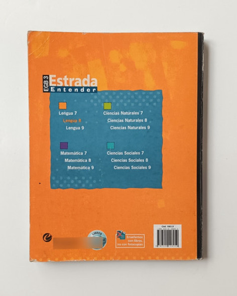 Libro Lengua Y Literatura 8 Estrada Entender Egb3 Muy Bueno 1