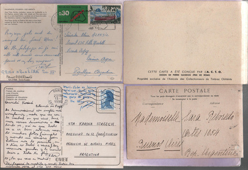 0384_lote De 12 Tarjetas Postales De Francia 1