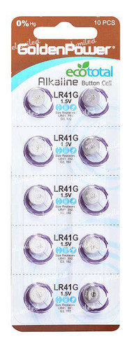 2 Pilas Lr41 / 192 / V3ga / 392 1.5v Alcalina Golden Power 0