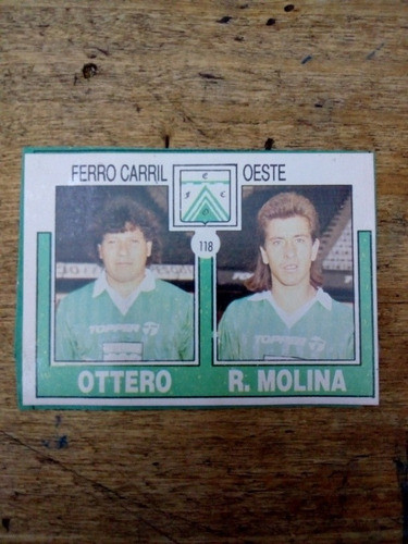 Recorte Figurita Ferro Carril Oeste Ottero Y Molina 0