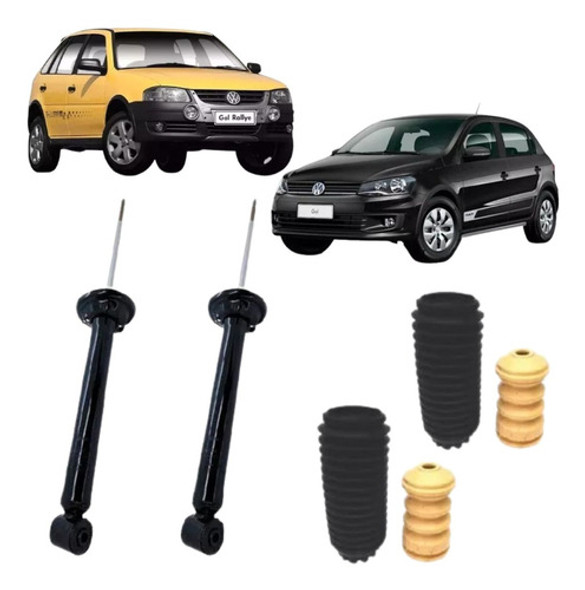 Par Amortecedor Traseiro + Kit Volkswagen Gol Rallye Track 0