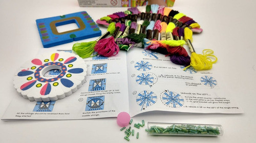 Kit  P/ Hacer Pulseras , Collares , Etc.  En Macrame 1