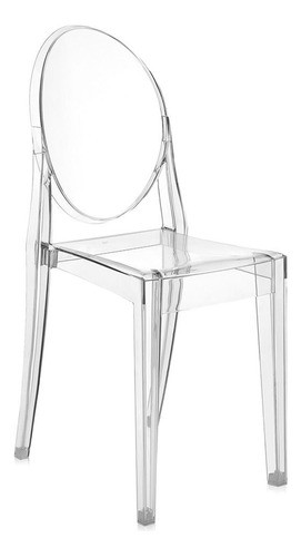 Kit 2 Cadeiras Victoria Ghost Reno Transparente Sala Jantar 1