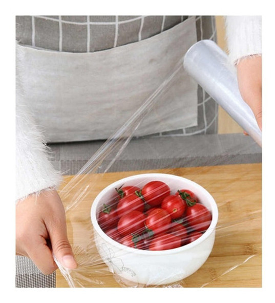 Rollo De Film Adherente 38x 300 Mtrs Reales Comida Alimentos 1 Rollo De Film Adherente 38x 300 Mtrs Reales Comida Alimentos 1