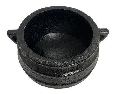 Caldeirão Tripé Com Alça E Sem Tampa Em Ferro Fundido 100ml 1